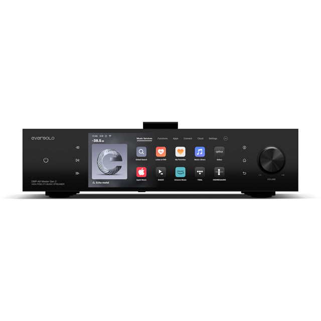 Eversolo DMP-A8 Master Edition Gen 2 streamer és CD-lejátszó, szemből