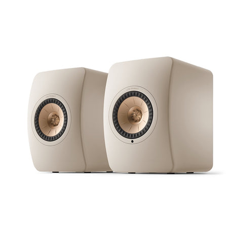 KEF LS50 Wireless II állványos hangfal, homok (Sand Shell), pár