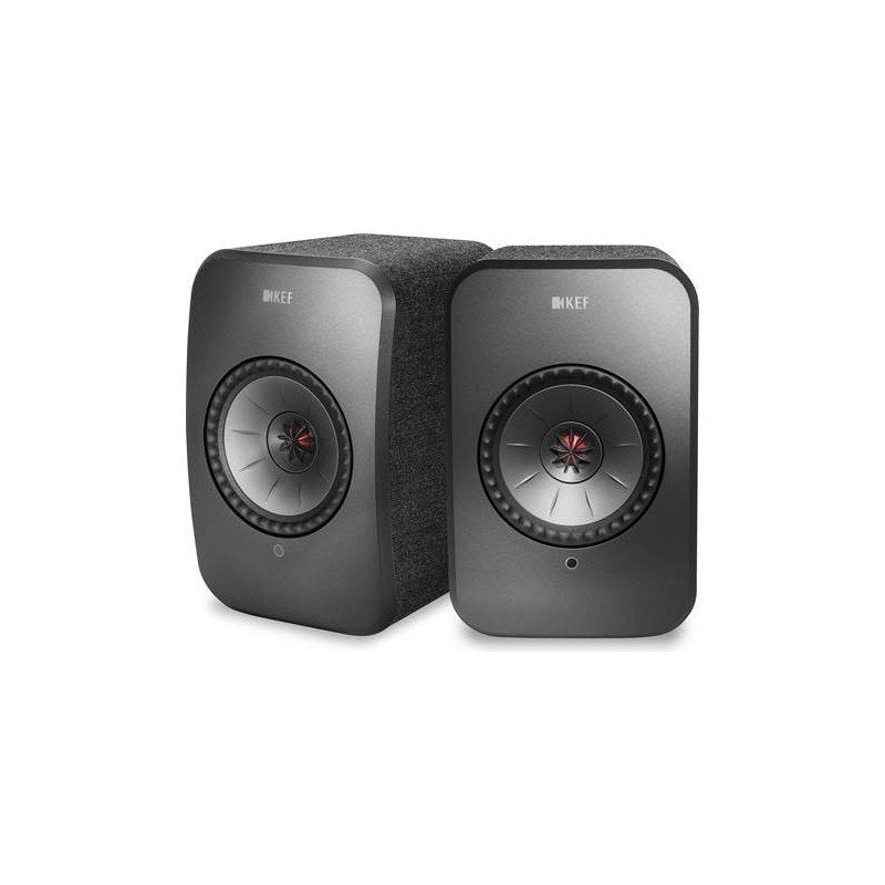 KEF LSX II wireless, aktív állványos hangfal fekete színben
