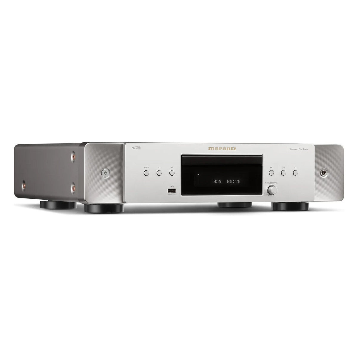Marantz CD 70 CD-lejátszó, silver gold oldalnézet