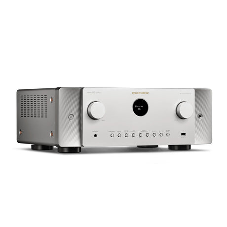 Marantz CINEMA 60 DAB S2 házimozi rádióerősítő, silver gold oldalnézet