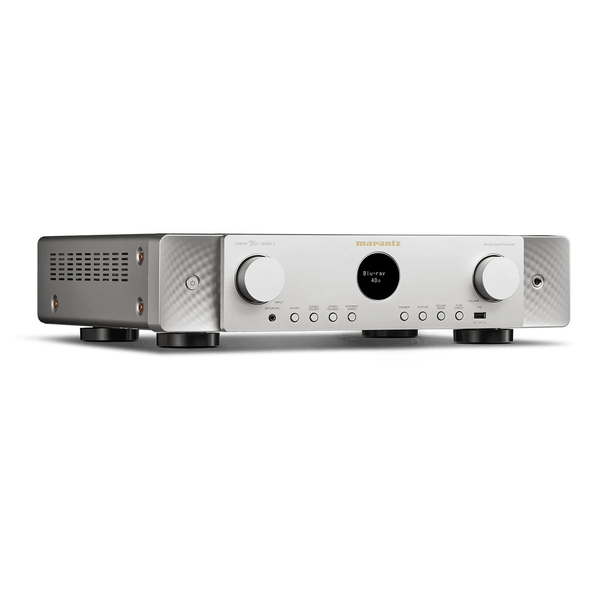 Marantz CINEMA 70s S2 házimozi rádióerősítő, silver gold oldalnézet